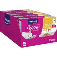 Vitakraft Poésie Classique, Katzenfutter nass, Multipack, mit Huhn, Pute,