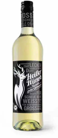 Heißer Hirsch Weißer Glühwein bio 0,75L
