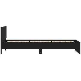 vidaXL Bettgestell 100 x 200 cm Schwarz