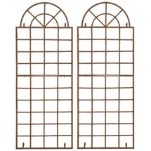 CLP Rankgitter Viva 2er Set 60 x 30 cm Antik Braun