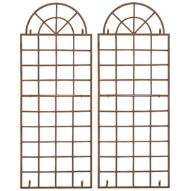 CLP Rankgitter Viva 2er Set 60 x 30 cm Antik Braun