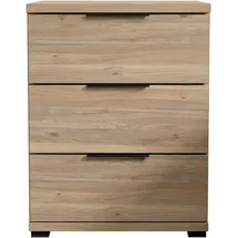 SchlafKONTOR Nachtschrank Smilla 46 x 61 x 42 cm Schwarz