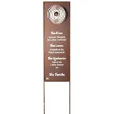 Home Deluxe Gartenfigur ROST Gartenschild, Gartenstecker aus Edelrost braun