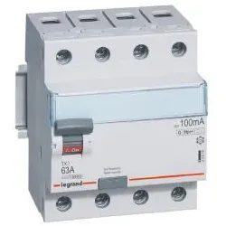 Legrand TX3 FI-Schutzschalter 63A, 100mA, Typ F-G, 4polig