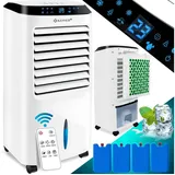 Kesser KESSER® 4in1 Mobile Klimaanlage Fernbedienung Klimagerät Ventilator Klimaanlage 10 L Tank Timer 3 Stufen Ionisator Luftbefeuchter Luftkühler