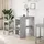 vidaXL Bartisch mit Regal 90 x 47,5 x 103,5 cm Grau