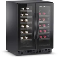 DOMETIC E40FGD Weinkühlschrank mit zwei Temperaturzonen und doppelter Glastür für 40 Flaschen, Schwarz