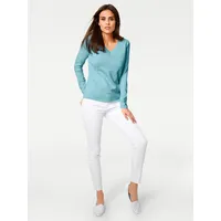 Heine V-Pullover Türkis 40