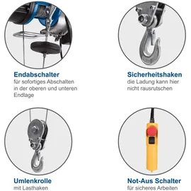 SCHEPPACH elektrischer Seilzug HRS400 780 W 230V 50Hz