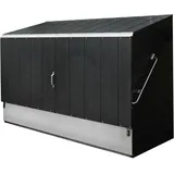 Tepro Fahrradbox anthrazit abschließbar BxTxH: 196x89x133 cm