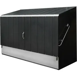 Tepro Fahrradbox anthrazit abschließbar BxTxH: 196x89x133 cm