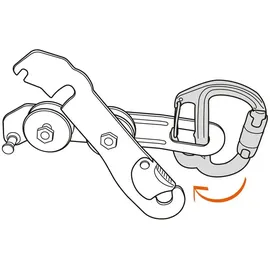 Petzl HMS-Karabiner Grau/Schwarz