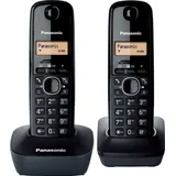 Panasonic Dect Kxtg1612Blh Duo Noir - Schwarz