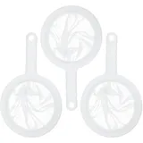 SGERUFZ 3 Pcs Feines Sieb mit Griff 100/200/400 Mesh Haarsieb Küche Netzsieb Ultrafeines Trichterfilter Haushaltssieb Handsieb für Saft Milch Kaffee