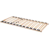 ACAZA Stabiler Lattenrost 90 x 200 cm, Holzlatten aus 100% Buche, Kopfteil Nicht verstellbar, für jedes Bett und Jede Matratze kompatibel, 24 Federleisten mit Verstärkung im Schulterb
