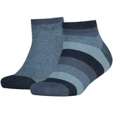 Tommy Hilfiger Basic Stripe Quarter Socken Kinder 356) - jeans 23-26,