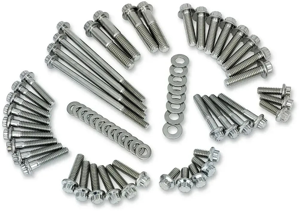 Feuling Harley Davidson 24010952 Motorschraubensatz - Raw / Silver - One Size