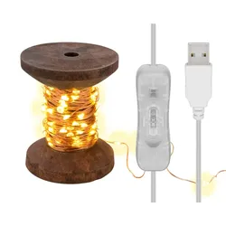 Goobay 60341, Lichterketten, Braun, Transparent, Kupfer, Kunststoff, Holz, IP20,