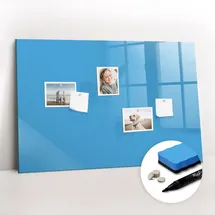 Tulup Magnettafel 90 x 60 cm Blau