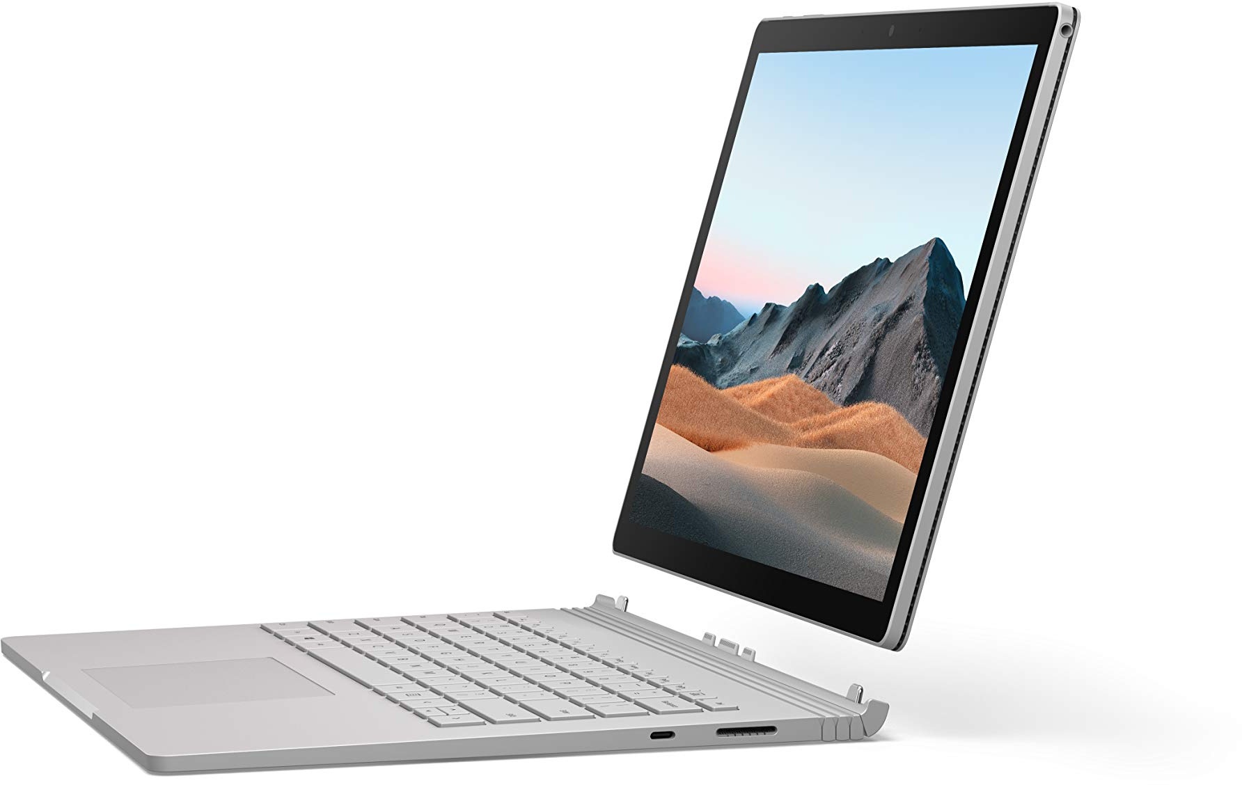 Microsoft Surface Book 3 33,8 cm (13,5 Zoll) Notebook (Intel i7, 16 GB RAM, 256 GB SSD, 1650 NVIDIA Graphics, Windows 10 Home, Modell 2020) silberfarben