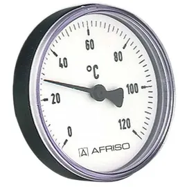Afriso Bimetall-Thermometer 0-120 Grad Gehäuse 63mm Schaft 40mm 1/2 Zoll Anschluss