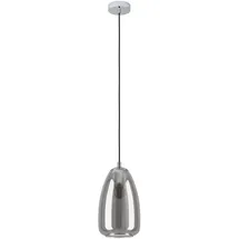 EGLO Alobrase 1-flg. Ø 20 cm rund schwarz-transparent