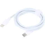 AccuCell USB-C zu Lightning 1 m Weiß