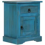 vidaXL Nachtschrank Yaremka 40 x 30 x 50 cm Blau