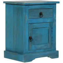 vidaXL Nachtschrank Yaremka 40 x 30 x 50 cm Blau