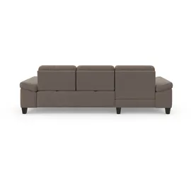 sit&more Ecksofa SIT & MORE "Westham L-Form", grau (taupe), B:275cm H:88cm T:172cm, 90% Polyester 10% Polyamid, Sofas, Ecksofa, Recamiere, mit oder ohne Bettfunktion, Bettkasten, Füße wengefarben