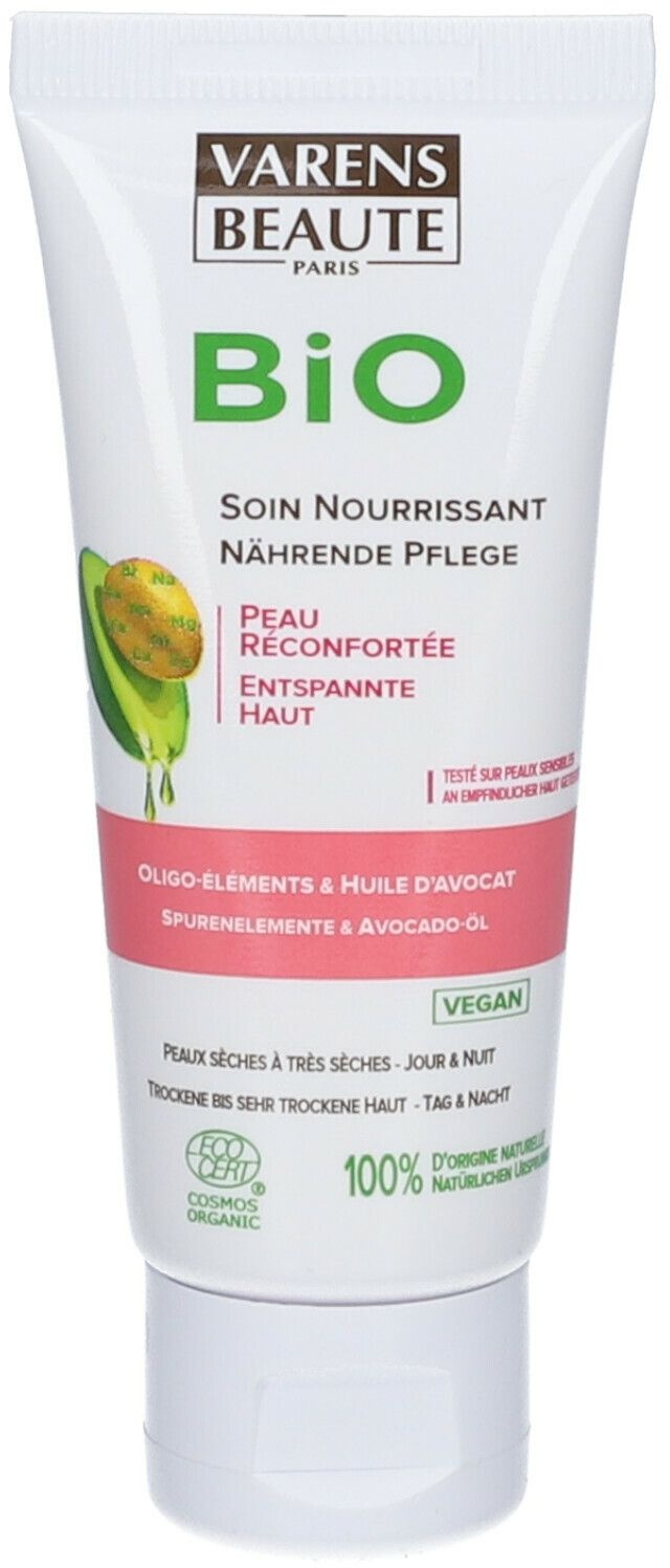 VARENS BEAUTE PARIS Soin Nourrissant Oligo-éléments & Huile d'Avocat Bio 40 ml crème pour la peau