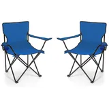 BigDean Campingstuhl Blau 2 St.