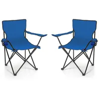 BigDean Campingstuhl Blau 2 St.