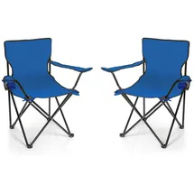 BigDean Campingstuhl Blau 2 St.