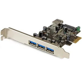 Startech StarTech.com 4 Port PCI Express USB 3.0 Karte - 4-fach PCIe USB 3.0 Schnittstellenkarte - 3 Externe und 1 Interner Anschluss