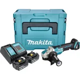 Makita Makita, DGA 520 SFJX1 Akku Winkelschleifer 18 V 125 mm X-LOCK Brushless + 2x Akku 3,0 Ah + Ladegerät (125 mm)