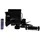 ScanPart Waschmaschinenschlauch Uni Waterstop, Schwarz