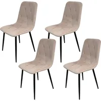 Hti-Living HTI-Living, Stühle, Stuhl Mesa Eco 4er-Set Velvet Rosa