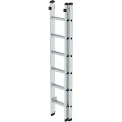 PROREGAL Sprossen-Schiebeleiter 2-teilig ohne Traverse 2x6 Sprossen