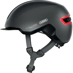 Fahrradhelm ABUS "HUD-Y" Gr. L, grau (titan), Helme, L Kopfumfang: 57cm - 61cm