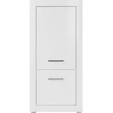 INOSIGN Mehrzweckschrank "BIANCO", weiß (weiß matt, weiß mdf hochglanz), B:66cm H:142cm T:35cm, FSC-zertifizierter Holzwerkstoff, Schränke, Mehrzweckschrank, Höhe 142 cm