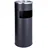 Svita 30L Standaschenbecher Eimer Aschenbecher Mülleimer Ascher 60x25cm Schwarz
