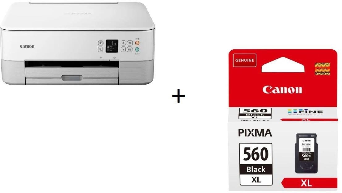 Drucker inklusive einer zusätzlichen Tinte in Schwarz Canon PIXMA TS5351a Tintenstrahl-Multifunktionsdrucker inklusive zusätzlicher schwarzer Tinte PG-560XL