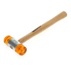 Plastikhammer, ø40mm, Auswechselbare Köpfe aus Cellulose-Acetat, Stiel aus Esche