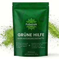Grüne Entgiftungspulver, 200g Grüne Superfood Pulver Helfer, Greens Pulver mit Matcha Spirulina, Gerstengras, Moringa, Ballaststoffreich & Vegan | Natürliches Pflanzenpulver für Alltag & Ernährung