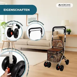Mobiclinic Einkaufswagen mit Sitz Bronze 21 L