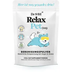 Dr. SAM RelaxPet Dog - Hochdosiertes Beruhigungspulver. Bei Stress und Angst Pulver 45 g