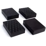 Generisch 4-STK Gummiklotz/Gummiblock für Hebebühne, Rangierheber, Wagenheber, Grubenheber (160x120x60cm) - Auto - Schwarz - Gummi - UTILITY_JACK - 80mm Mindesthöhe