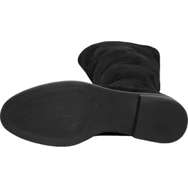 CAPRICE Damen Overknee Stiefel Kleiner Absatz Vegan, Schwarz (Black Stretch), 41 EU