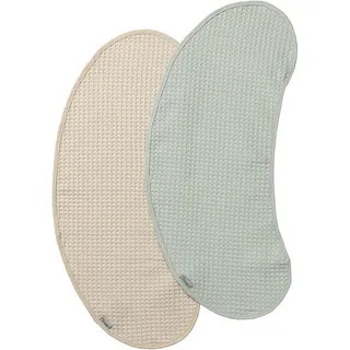 Sterntaler 2in1 Lätzchen und Spucktuch 2er Set aus Waffelpique, uni, zur Serie Edda Lou, für Jungen und Mädchen